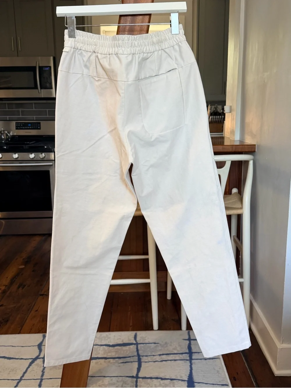 lululemon athletica Men's Cream Drawstring Tapered Chinos